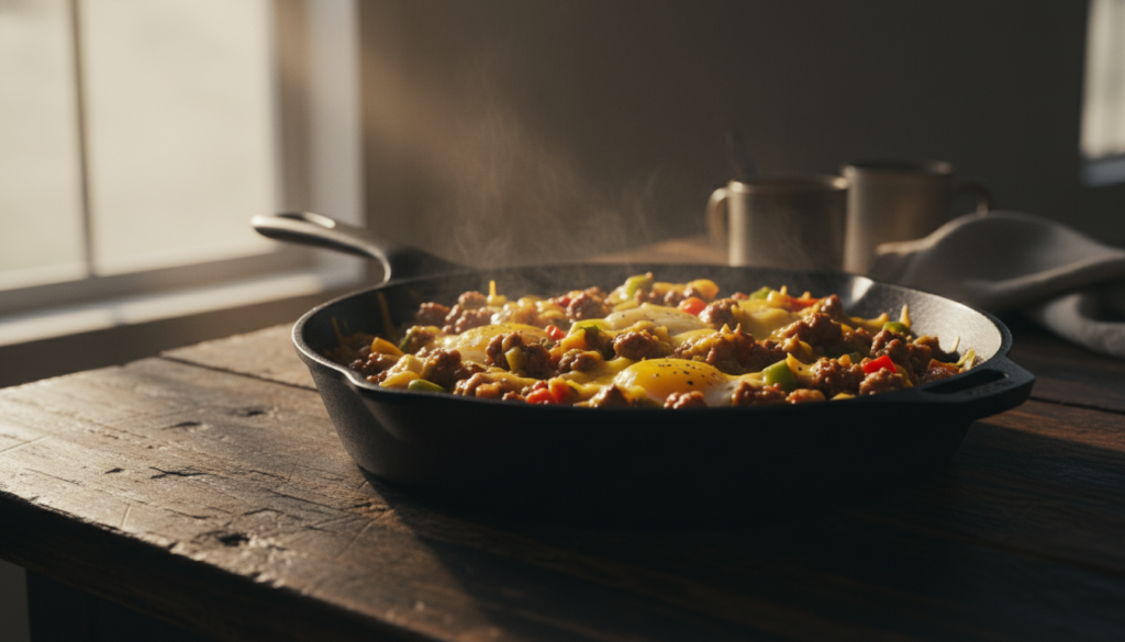 ground beef breakfast scramble healthy